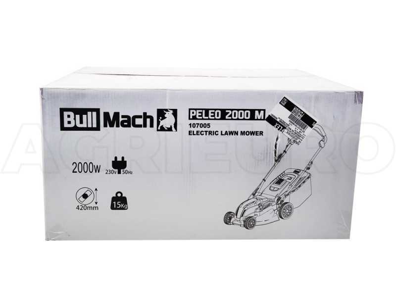 BullMach PELEO 2000 M - Tagliaerba elettrico - 2000 W - Taglio 42 cm