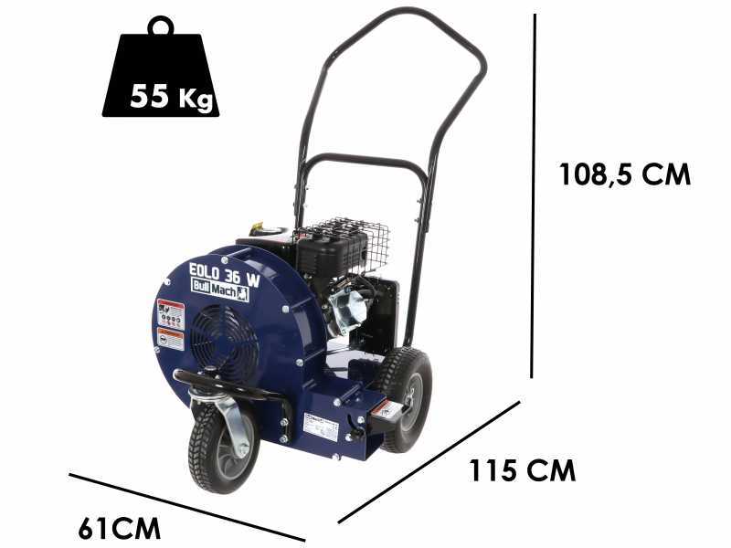 BullMach EOLO 36W - Soffiatore a scoppio su ruote - Rato 7 HP