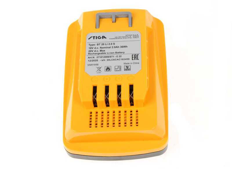 Stiga Collector 136 AE Kit - Tagliaerba a batteria - 2x20V/2.0Ah - Taglio 34 cm