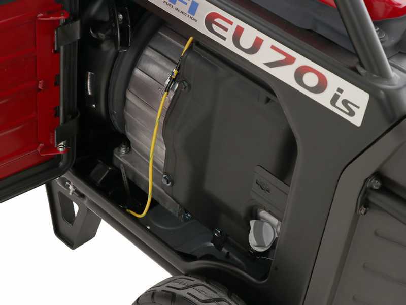 Honda EU70is - Generatore di corrente inverter carrellato a benzina 7 kW - Continua 5.5 kW Monofase + ATS