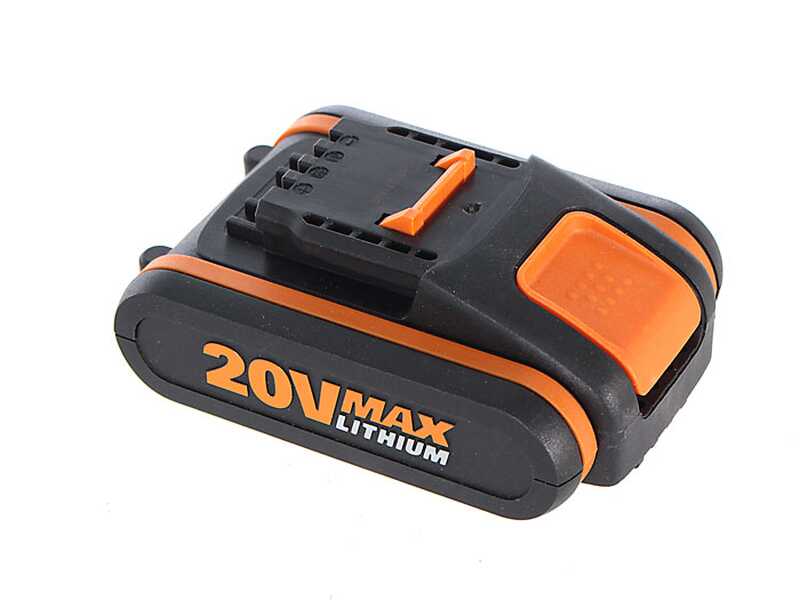 Worx Hyper WG543E - Soffiatore a batteria 20V 4Ah + in omaggio batteria 20V 4Ah