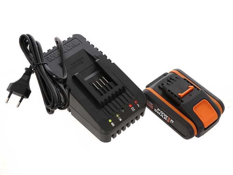 Worx Hyper WG543E - Soffiatore a batteria 20V 4Ah + in omaggio batteria 20V 4Ah