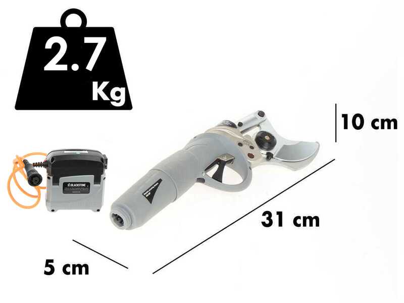 BlackStone 450-BP - Forbice elettrica da potatura - 36V 5.2Ah - Diametro di taglio 45mm
