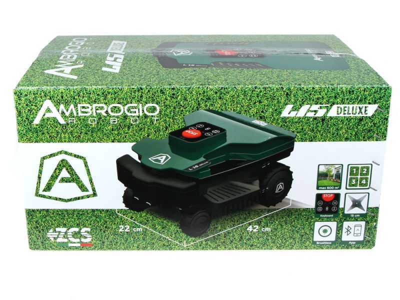 Ambrogio L15 Deluxe - Robot rasaerba con filo perimetrale - Batteria 25,9 V e 5 Ah