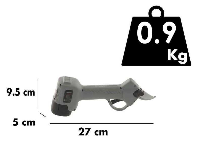 BlackStone BPS-25 - Forbice elettrica da potatura - 2x 16.8V 2.6Ah