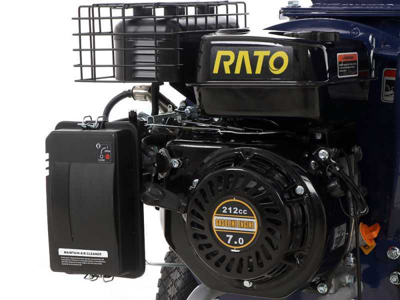 BullMach ZEUS 75 R - Biotrituratore a scoppio - Motore a benzina RATO 7 HP - Doppia tramoggia