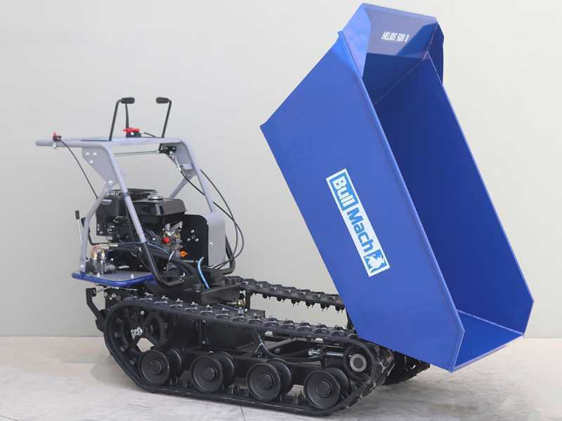 BullMach Helios 500 D - Motocarriola cingolata dumper idraulico 500Kg