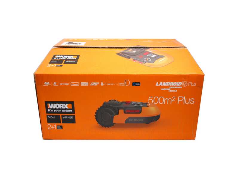 Worx Landroid WR165E - Robot rasaerba con perimetro - Batteria 20V e 2Ah - M500 2.0