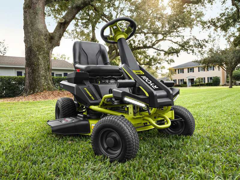 Ryobi RY48RM76A - Trattorino taglierba a batteria - Motore elettrico a batteria 48V/50Ah - taglio da 76cm - 2in1
