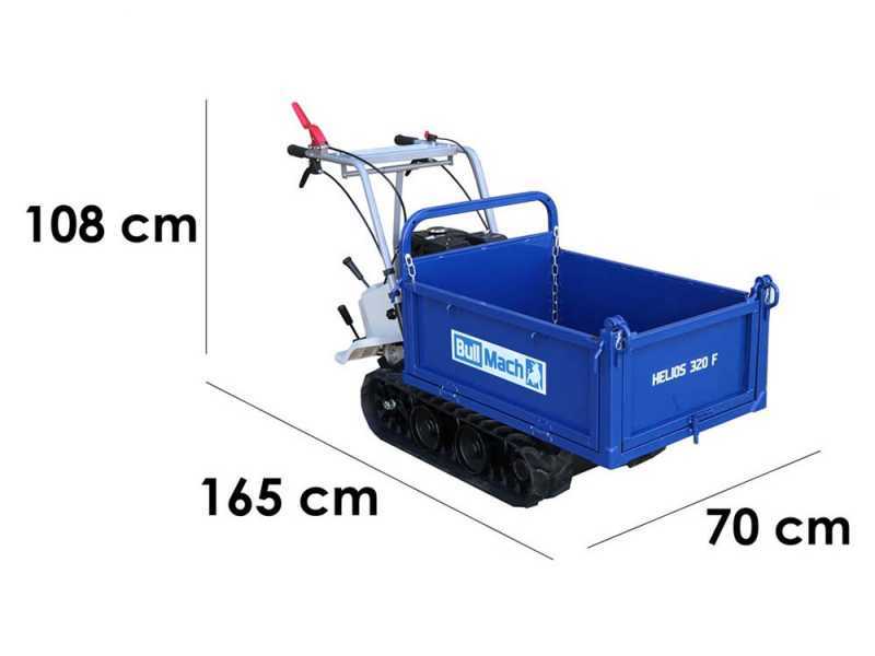 BullMach Helios 320 F - Motocarriola cingolata cassone ribaltabile 320Kg