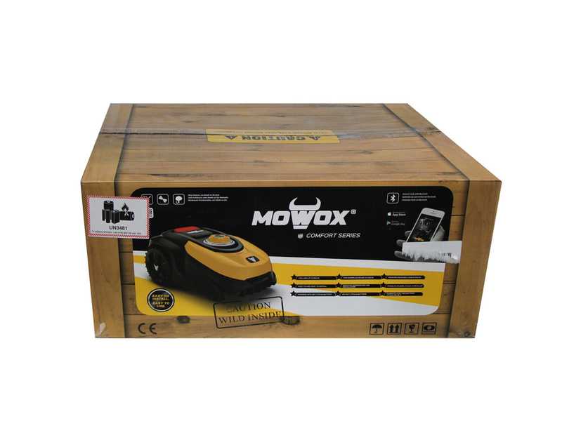 Mowox RM 1200 Li BT - Robot rasaerba - Con cavo perimetrale - Batteria al litio 28V 3Ah