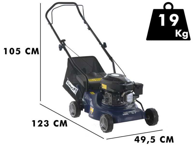 BullMach PARIS - 40 P - Tagliaerba a scoppio - Motore da 4HP - Taglio 40cm