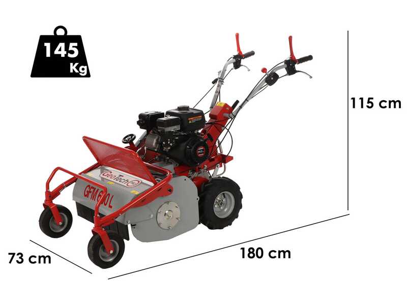GeoTech Pro GFM 600 L - Trinciaerba professionale a martelli - Loncin LC175F-2