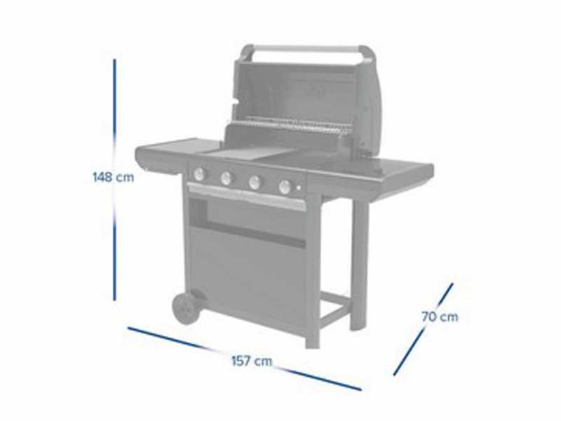 Campingaz 4 Series Select S - Barbecue a gas - superficie cottura 3312 cm&sup2;.