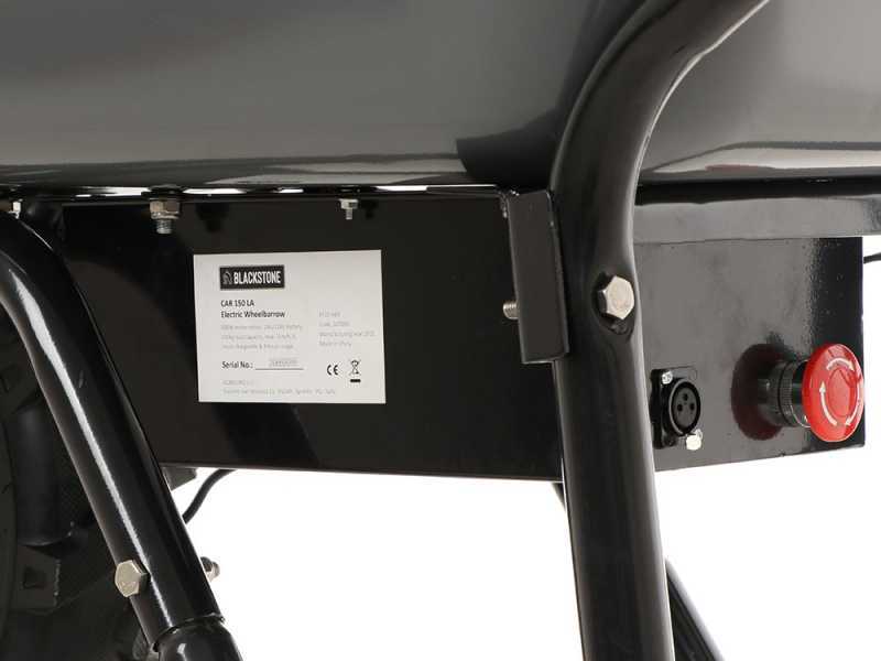 BlackStone CAR 150-M80 - Carriola elettrica a batteria 24V 12Ah