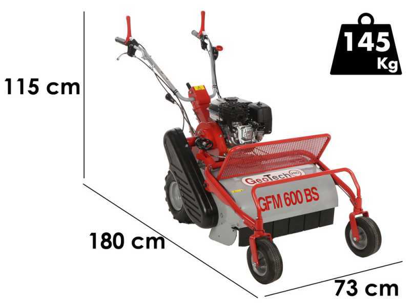 GeoTech-Pro GFM 600 BS - Trinciaerba professionale a martelli - B&amp;S CR950