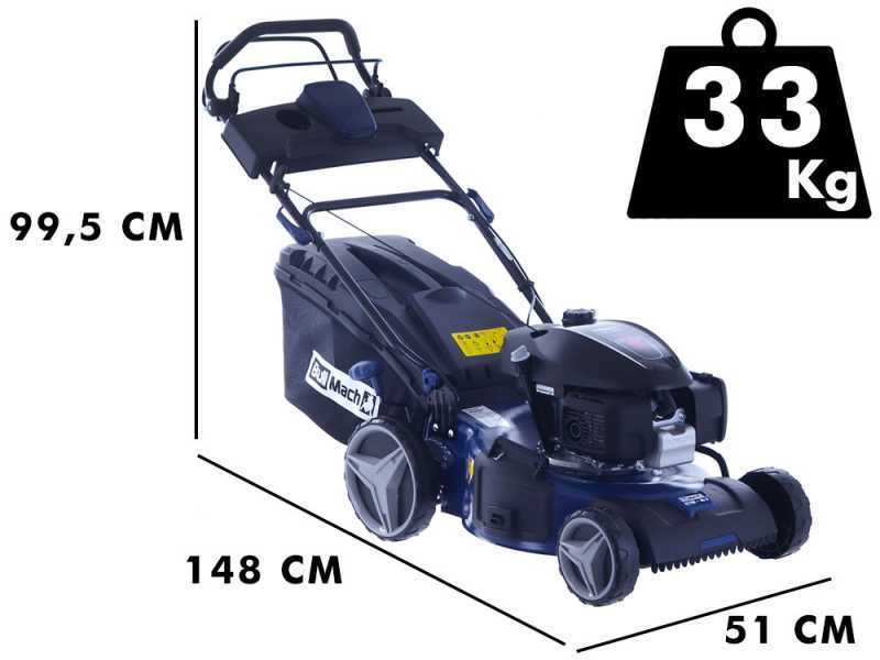 BullMach ECTOR 46 H - Tagliaerba a scoppio trazionato - 4 in 1 -  Motore Honda GCVx170