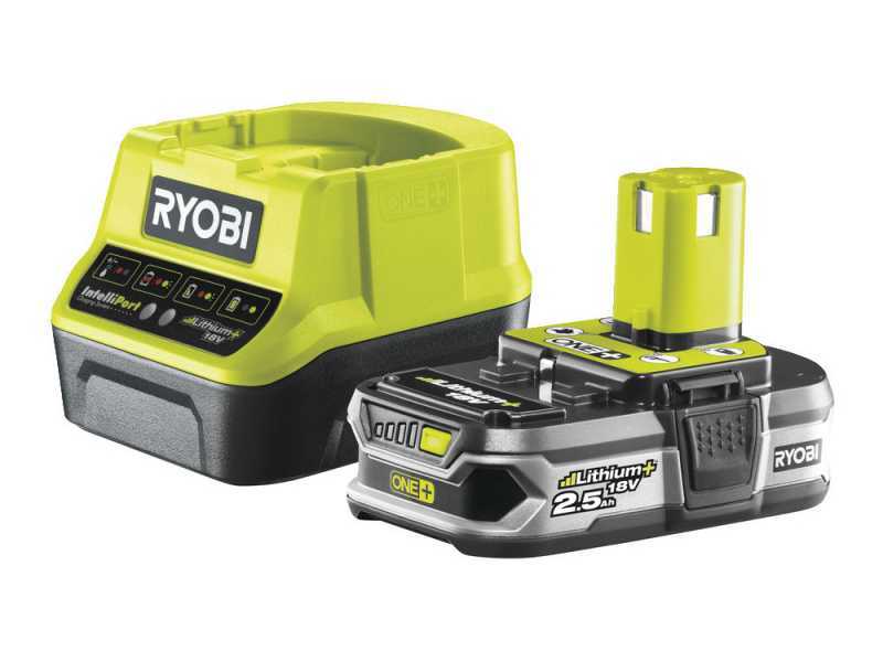 Batteria al litio RYOBI - 18V - 2,5Ah + caricabatterie