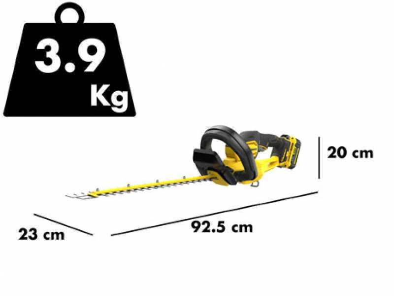 Stanley FATMAX V20 - Tagliasiepi elettrico a batteria 18V/4Ah - Lama da 55 cm 