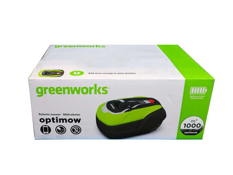 Greenworks OPTIMOW 10 GRL110 - Robot rasaerba - con cavo perimetrale