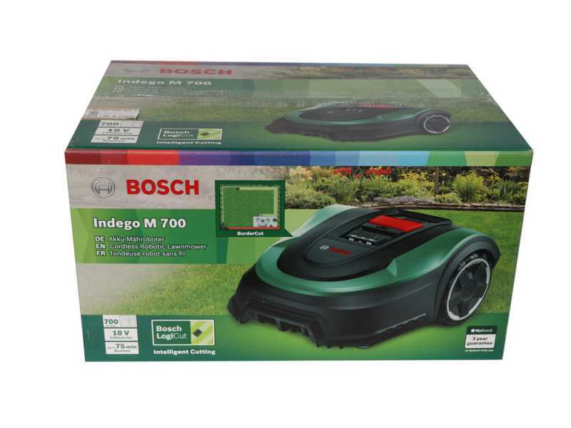 Bosch Indego M 700 - Robot rasaerba - Con batteria al litio 18 V