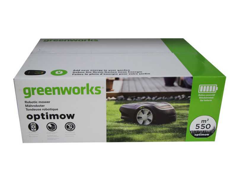 Greenworks OPTIMOW 5 - Robot rasaerba - Con cavo perimetrale