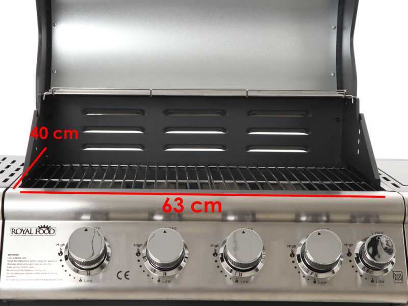 Royal Food RF-GB SS 4+1 DELUXE - Barbecue a gas