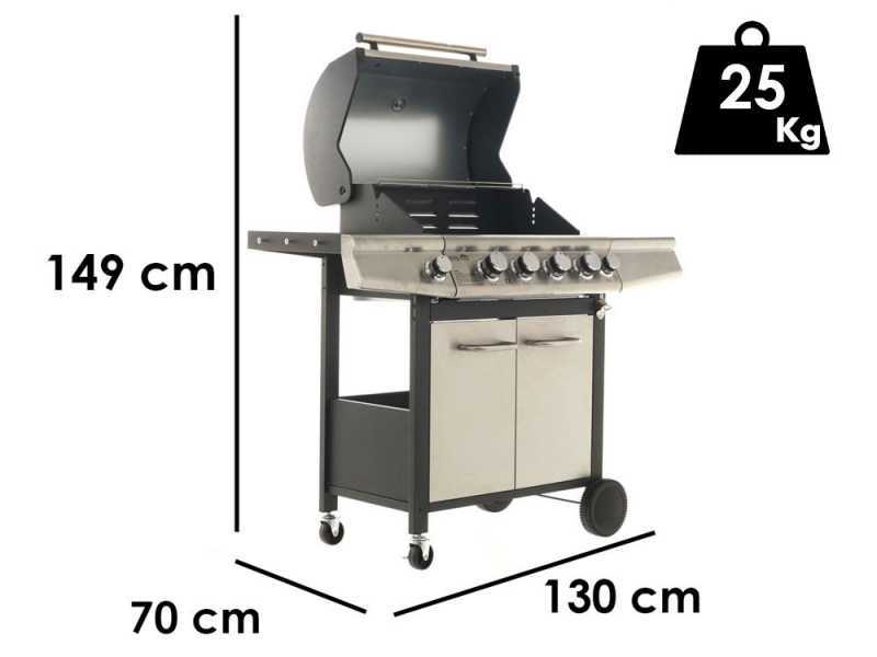 Royal Food RF-GB SS 4+1 DELUXE - Barbecue a gas