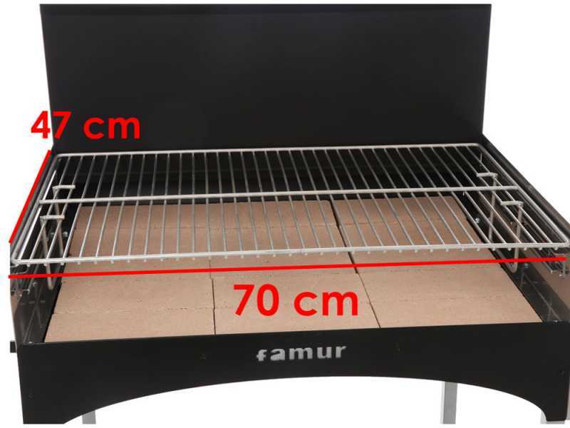 Famur BK 8 ECO - Barbecue a legna e carbone