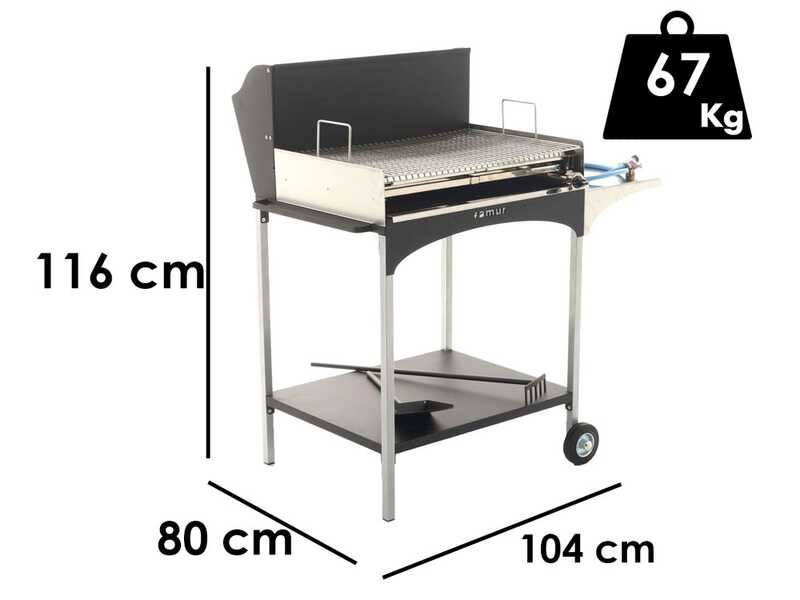 Barbecue 3 in 1 Famur BK 8 Eco - Kit Gas – in Offerta su AgriEuro