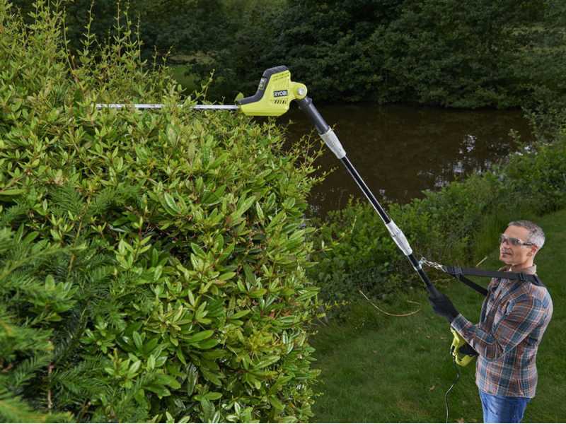 Ryobi RPT4545E - Tagliasiepi elettrico su asta di prolunga telescopica - Lama da 45 cm
