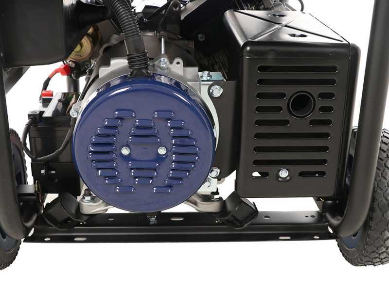 BullMach AMBRA 12000 E - Generatore di corrente carrellato a benzina con AVR 8.5 Kw monofase - Quadro ATS incluso