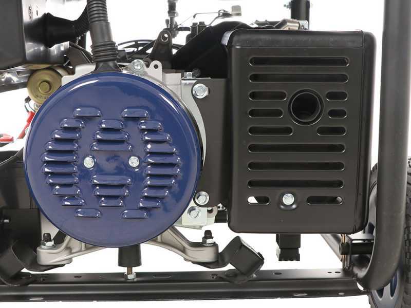 BullMach AMBRA 9500 E - Generatore di corrente carrellato a benzina con AVR 7.5 kW - Continua 7 kW Monofase+ ATS