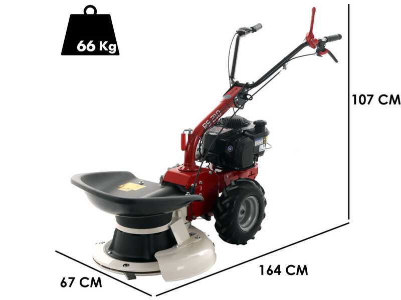 Eurosystems RS210 - Motofalciatrice multifunzione rotativa - B&amp;S 675 EXi