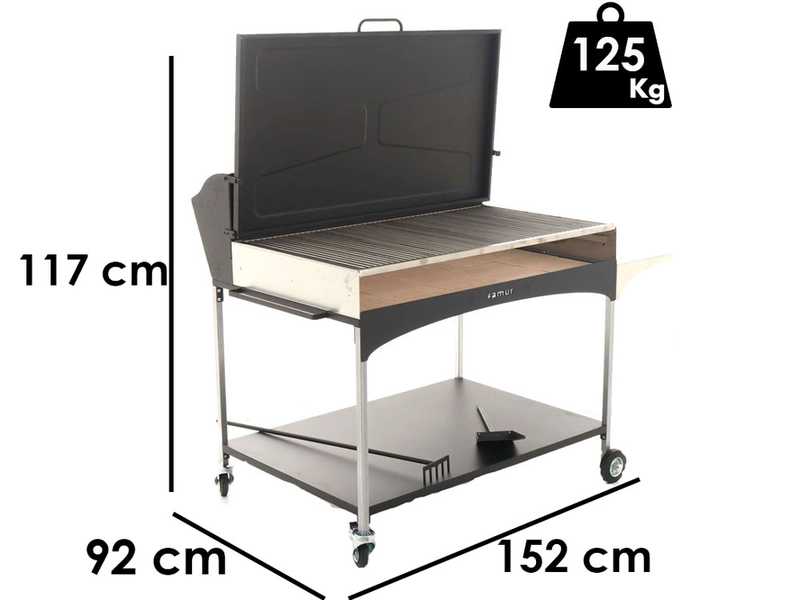 Famur BK 12 Elite - Barbecue a legna e carbone