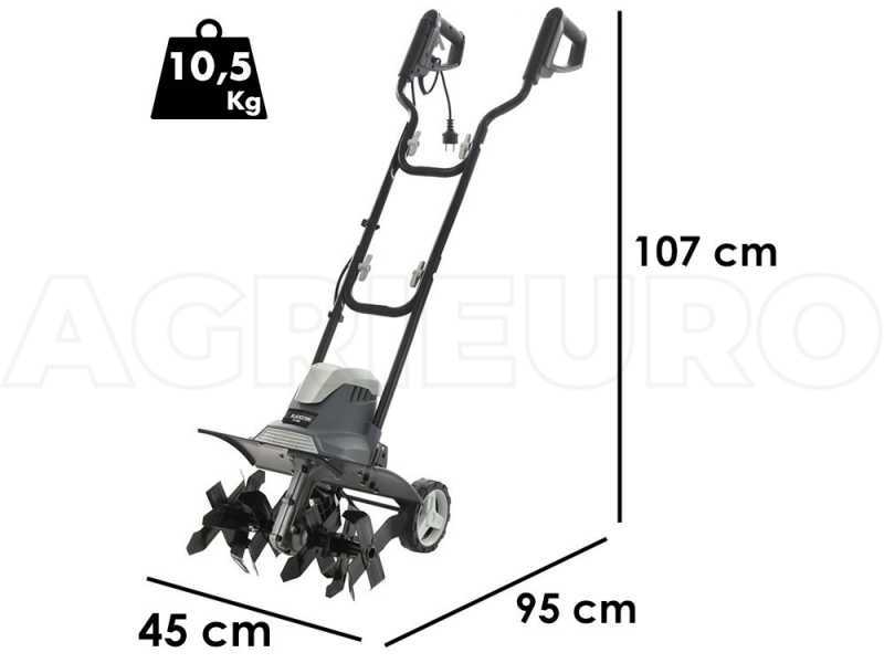 BlackStone TE-450 - Motozappa elettrica - 1500 W - 6 file di zappe