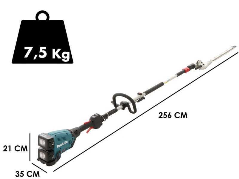 Makita DUX60 - Tagliasiepi su asta di prolunga a batteria 36V multifunzione - Batterie 2x18V/3Ah