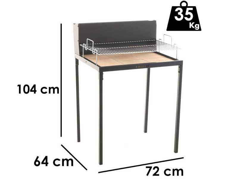 Famur BK7 Light - Barbecue a legna e carbone