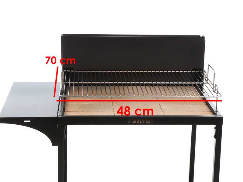 Famur BK7 Superior - Barbecue a legna e carbone