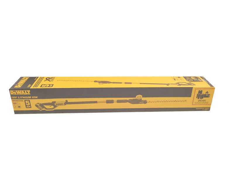 DeWalt DCMPH566P1-QW - Tagliasiepi elettrico su asta di prolunga orientabile - Batteria 18V/5Ah