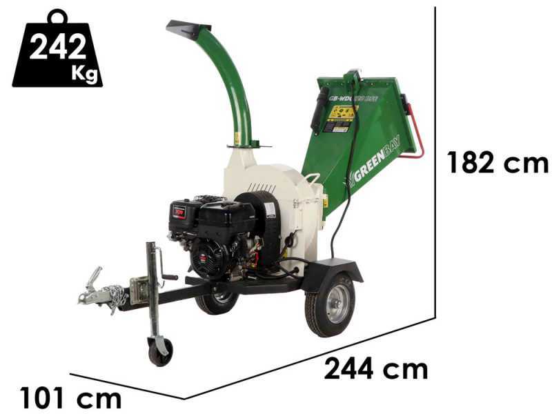 GreenBay GB-WDC 120 BSE - Biocippatore a scoppio professionale - Motore B&amp;S XR 13.5