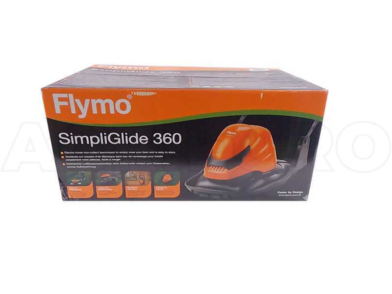 Flymo SimpliGlide 360 - Rasaerba a cuscino d'aria - 1800 W - Taglio 36 cm