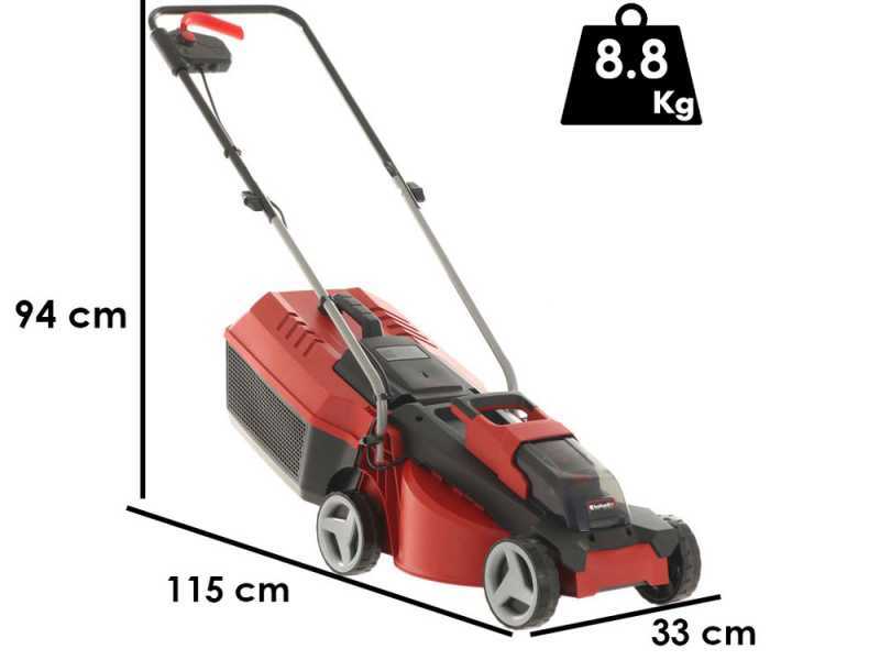 Einhell GE-CM 18/30 Li PXC - Tagliaerba a batteria -18V/4.0Ah - Taglio 30 cm