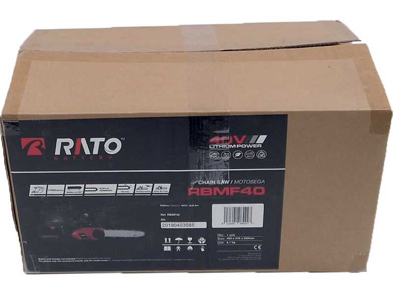 Motosega a batteria Rato RBMF40 - Batteria da 40V e 2,5ah