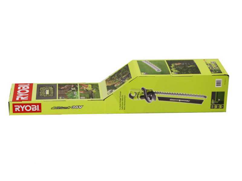 Tagliasiepi a batteria RYOBI RHT36B61R - 36V - 2Ah - lama da 60cm - SENZA BATTERIE E CARICABATTERIE