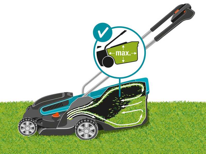 Gardena PowerMax 32/36V P4A - Tagliaerba a batteria - 2x18V/2.5Ah - Taglio 32 cm