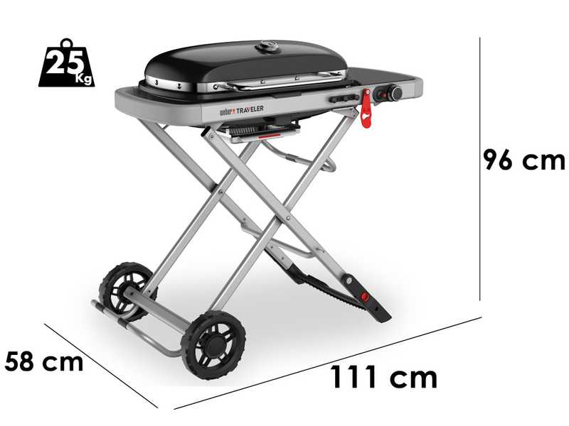 Weber Traveler - Barbecue a gas portatile