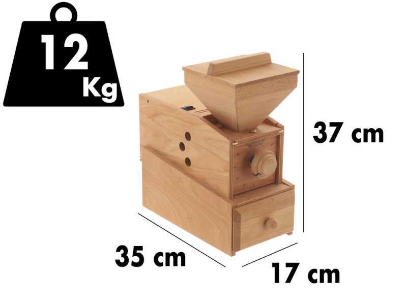 WIDU Widukind Mod. 1 - Mulino per farina a pietra in faggio - 400W