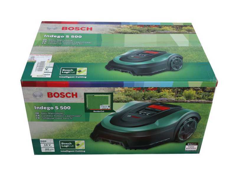 Bosch Indego S 500 - Robot rasaerba - con batteria al litio 18 V
