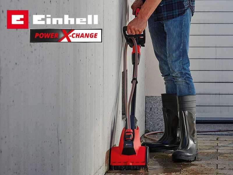 Einhell Picobella - Lavasuperfici verticale a rullo a batteria con starter kit 18V - 2.5Ah